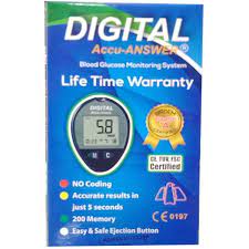 Digital Accu Answer diabetes Machine