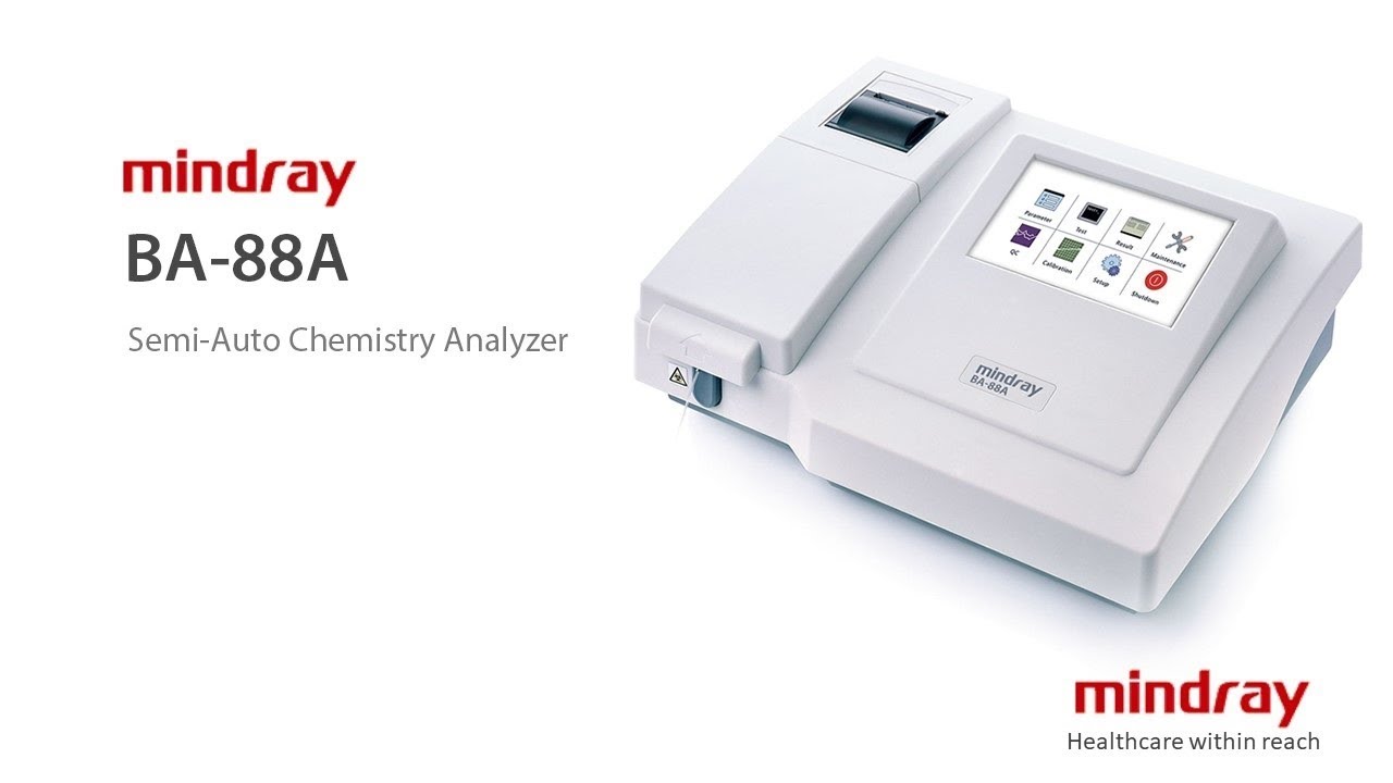 mindray semi auto biochemistry analyzer
