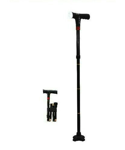 Smart Walking Stick with LED Flash Light, Alarm & FM Radio